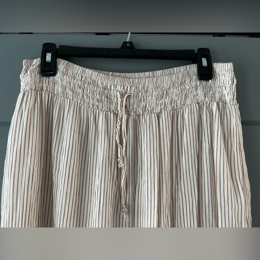 Sonoma Cream & Light Brown Striped Midi Skirt - Picture 4 of 4